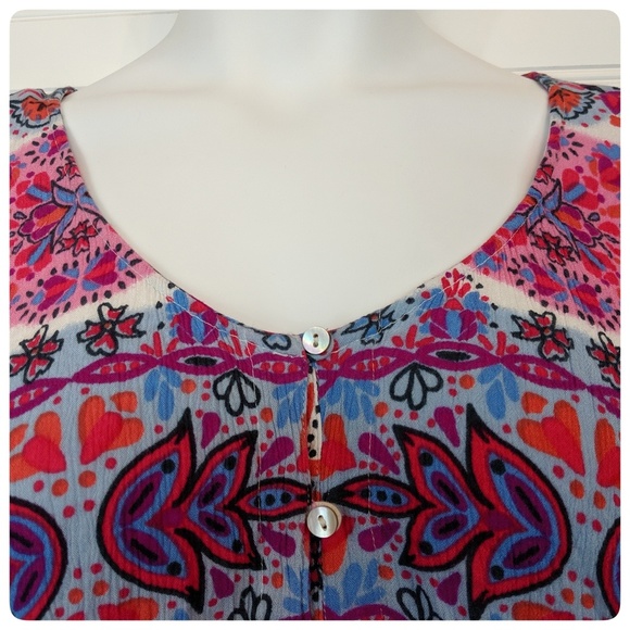 Altar'd State boho long-sleeved shorts romper - Picture 7 of 8